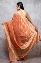 Morchari Pure Dola Silk Saree - Brown