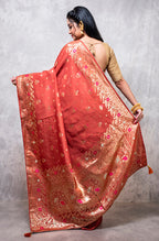 Morchari Pure Dola Silk Saree - Dark Mustard