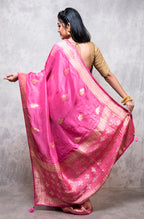 Morchari Pure Dola Silk Saree - Multicolor