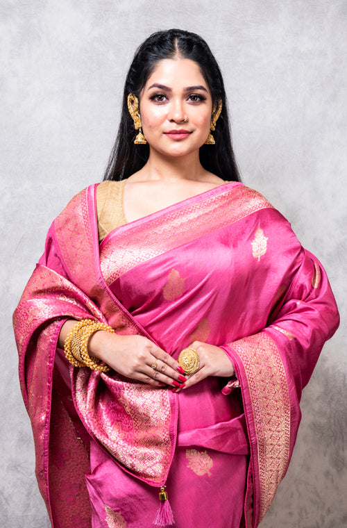 Morchari Pure Dola Silk Saree - Multicolor