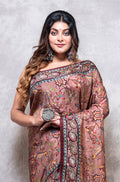 Morchari Pure Russian Silk Saree Digital Print - Multicolour