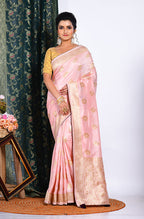 Morchari Pure Dola Silk Saree - Peach