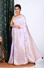 Morchari Pure Dola Silk Saree - Light Purple