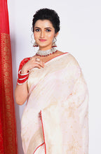 Morchari Pure Russian Silk Saree - Light Pink