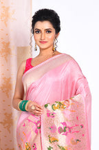 Morchari Pure Russian Silk Saree - Rust