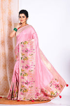 Morchari Pure Russian Silk Saree - Rust