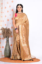 Morchari Pure Russian Silk Saree - Brown