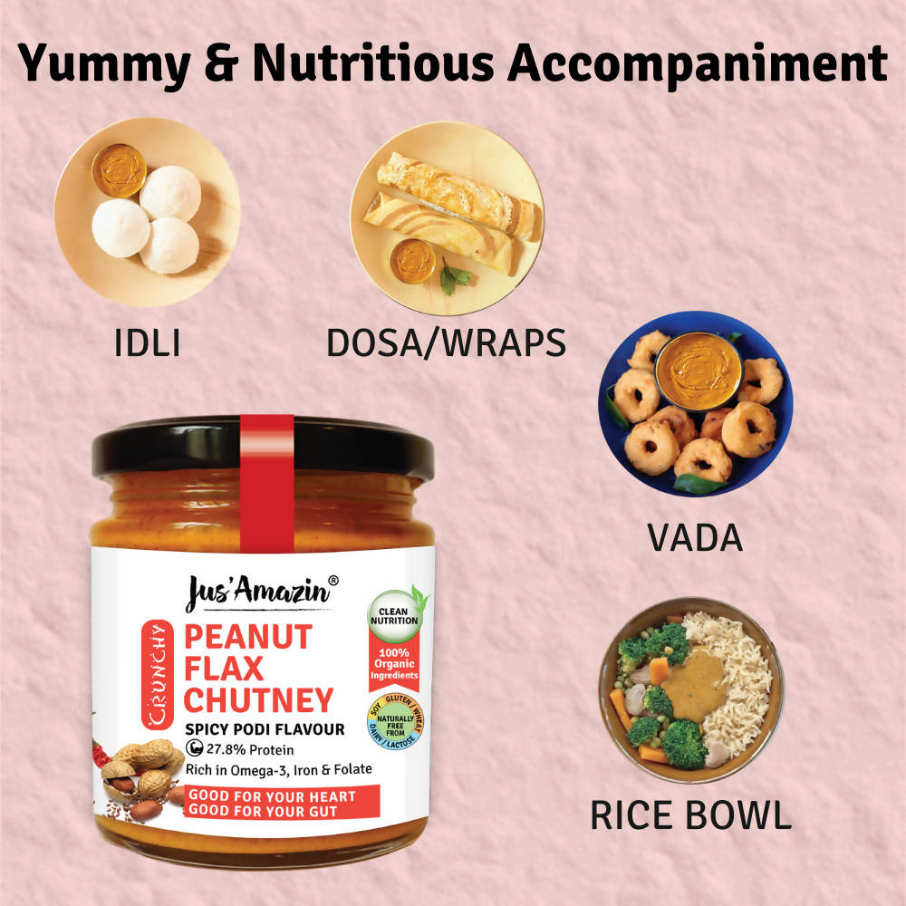 Jus Amazin Peanut Flax Chutney