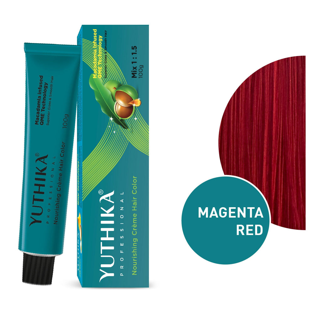Yuthika Professional Creme Hair Colour - Magenta Red