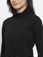 Jompers Women Black Solid Basic Jumpsuit - Distacart