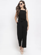 Jompers Women Black Solid Embellished Jumpsuit - Distacart