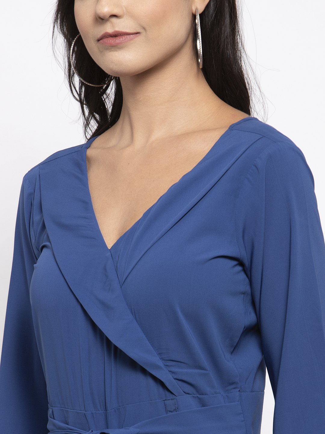 Jompers Women Blue Solid Jumpsuit - Distacart