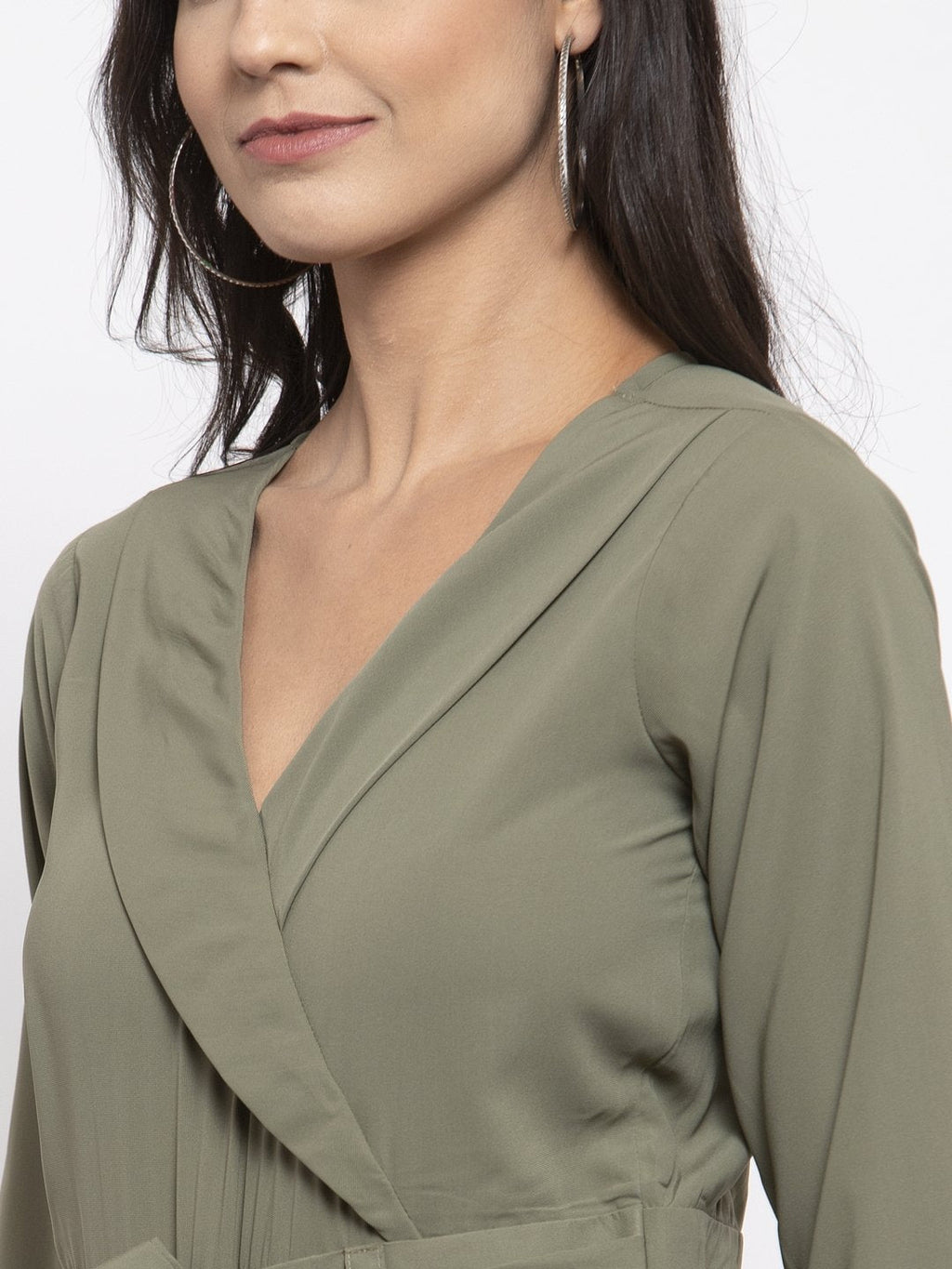Jompers Women Pista-Green Solid Jumpsuit - Distacart