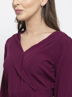 Jompers Women Purple Solid Jumpsuit - Distacart