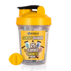 Bevzilla 25 Flavoured Coffee Sachets + Shaker - Distacart