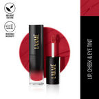 Lakme Xtraordin-Airy One-And-Done Lip, Eye & Cheek Tint - Crimson Kiss
