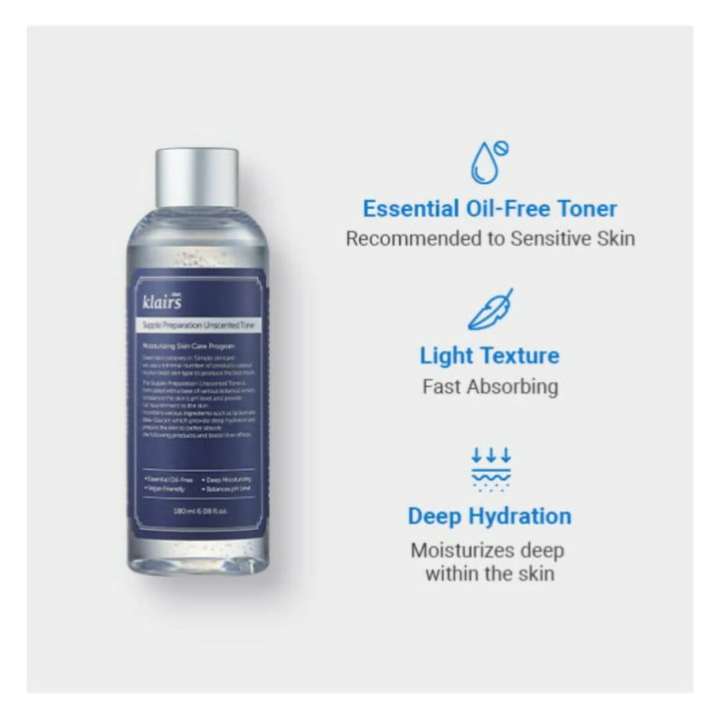 Dear Klairs Supple Preparation Unscented Toner