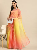 Ahalyaa Women's Traditional Semi Stitch Saree - Yellow