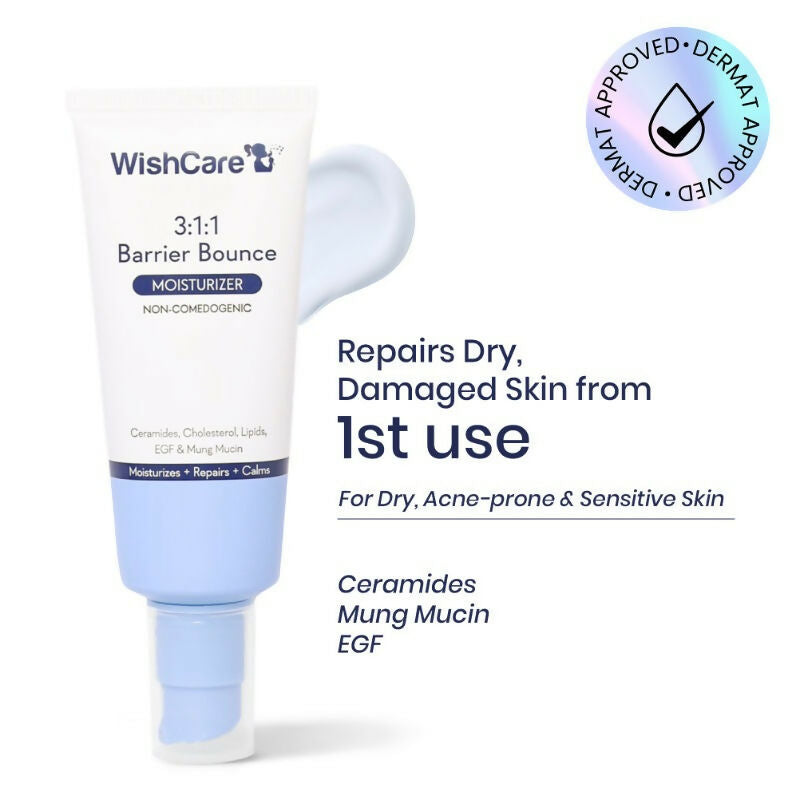 Wishcare 3:1:1 Barrier Bounce Moisturizer with Non-Comedogenic - Distacart