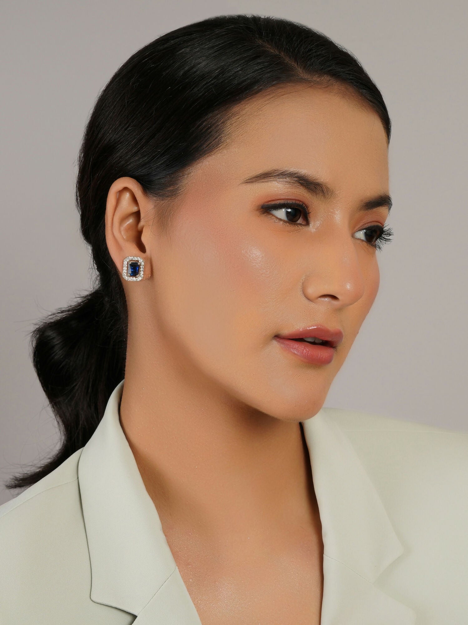 stone stud (Blue) - Ruby Raang - Distacart