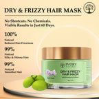 Ivory Natural Dry Rough Hair Mask For Smooths Hair, Frizz Reduction