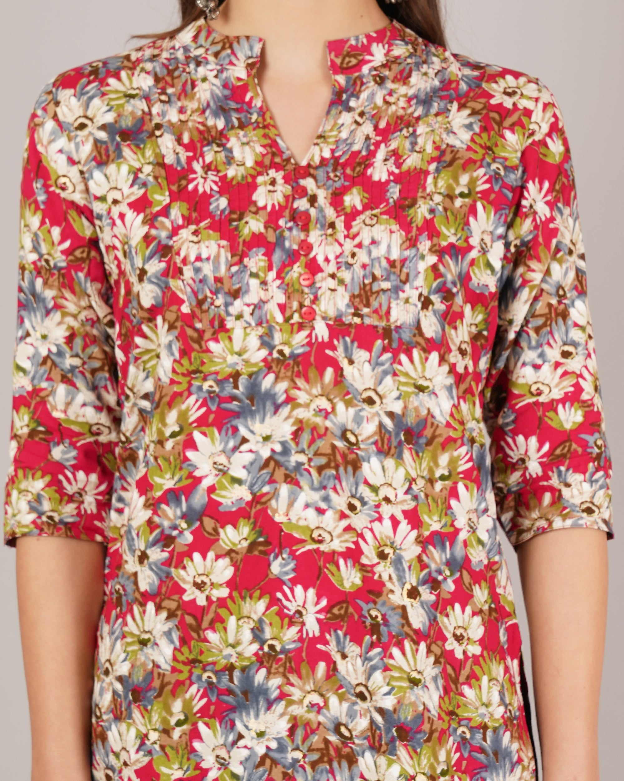 Jaitra Apparels Women Printed Rayon Straight Kurta (Multicolor) - Distacart
