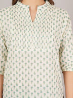 Jaitra Apparels Women Printed Rayon Straight Kurta (Off White) - Distacart