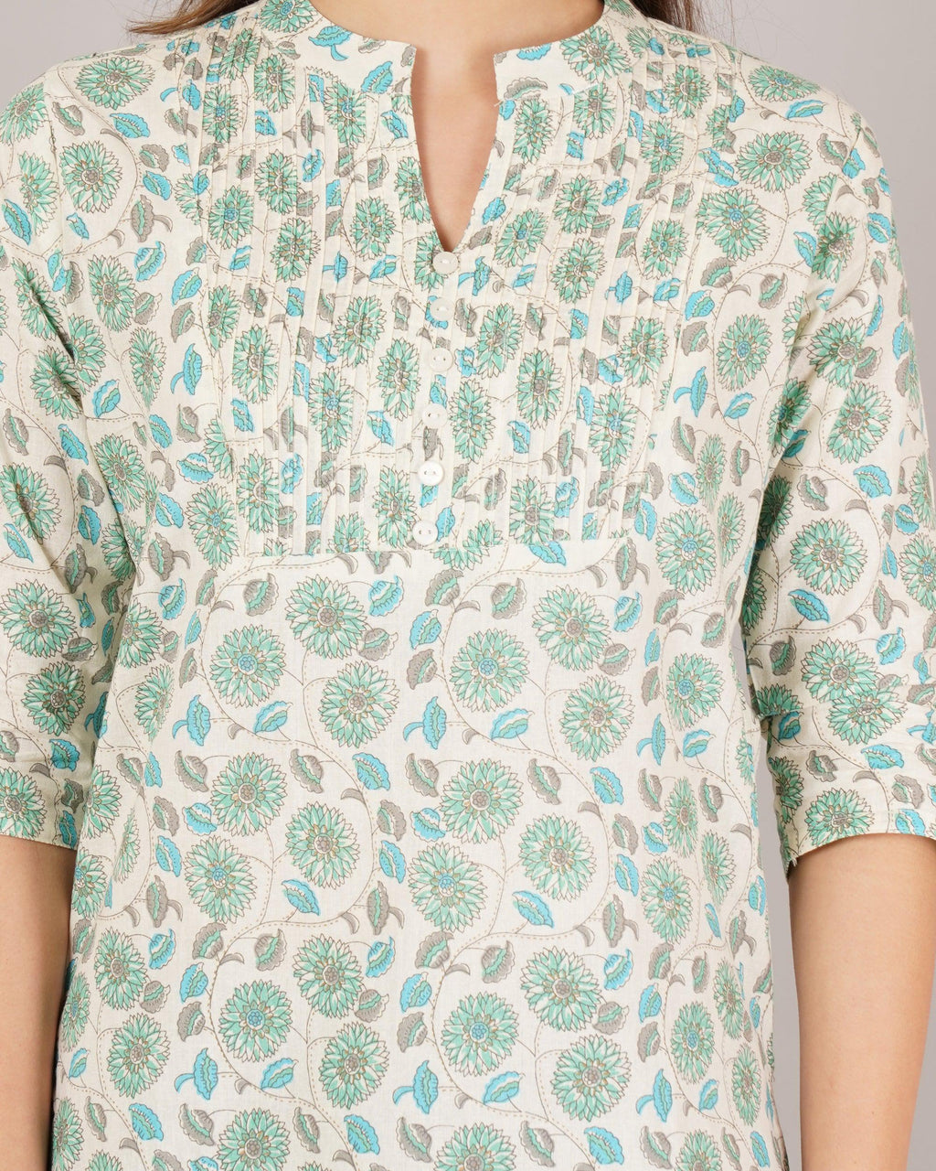 Jaitra Apparels Women Printed Rayon Straight Kurta (Off White) - Distacart