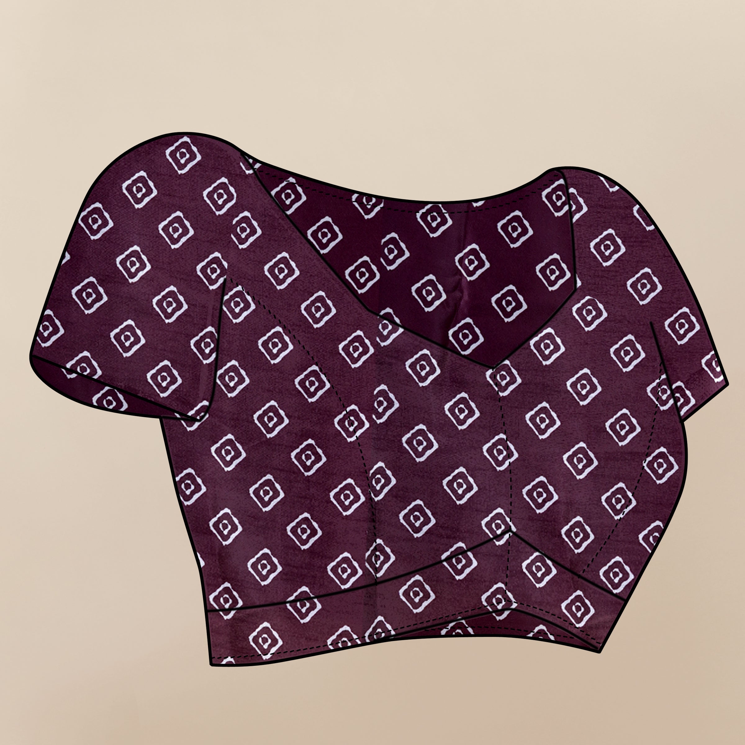 Vedant Vastram Digital Print Japan Satin Silk Party Wear Saree with Unstitched Blouse Piece - Purple
