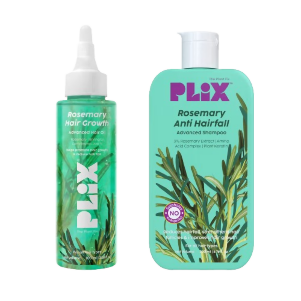 PLIX The Plant Fix Rosemary Hair Growth Advanced Hair Oil & Anti Hairfall Advance Shampoo - Distacart