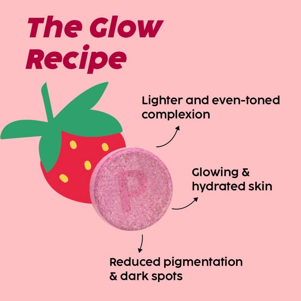 PLIX The Plant Fix Glutathione Skin Glow 15 Effervescent Tablets And Guava Serum - Distacart
