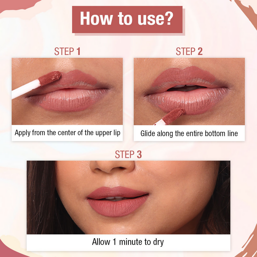 The Natural Wash Matte Velvet Longstay Liquid Mini Lipstick - 05 Plumberry