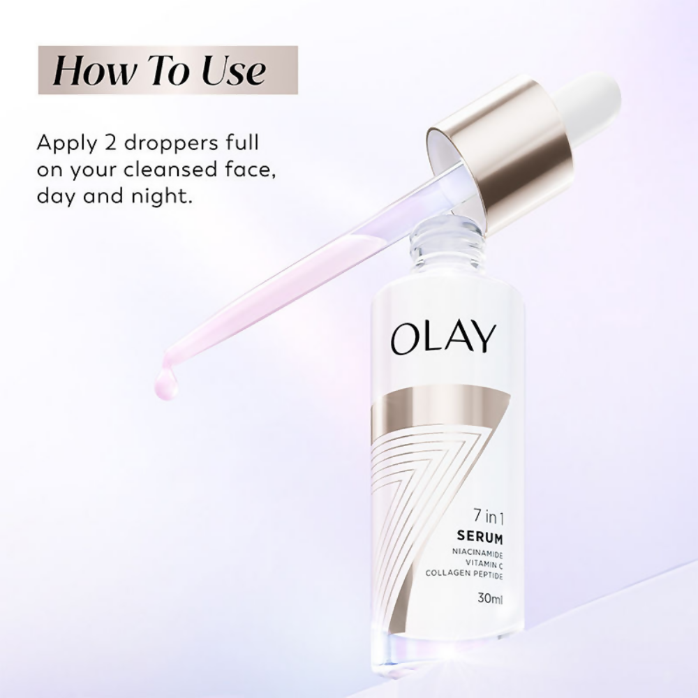 Olay 7in1 Serum with Niacinamide, Vitamin C, Collagen Peptides