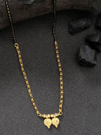 NVR Women's Gold-Polished Black Beaded Mangalsutra - Distacart
