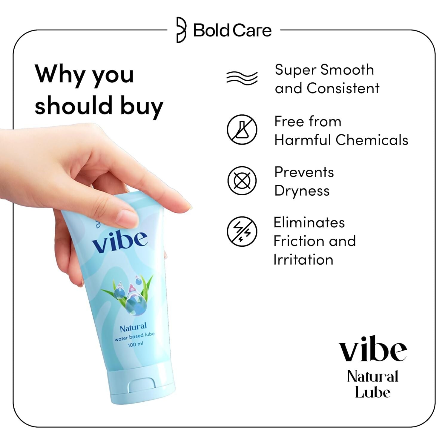 Bold Care Vibe - Natural Aloe Vera Gel - Distacart