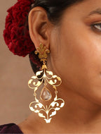 trueBrowns Gold-Polished Tear Drop Earrings - Distacart