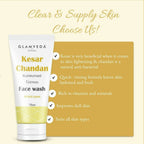 Glamveda Kesar Chandan Kumkumadi Fairness Face Wash - Distacart