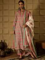 Indo Era Floral Printed Pure Cotton Straight Kurta with Salwar & Dupatta - Distacart