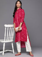 Ahalyaa Women's Traditional wear Kurta - Red