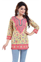 Snehal Creations Alluring Faux Crepe Printed Short Kurti Tunic