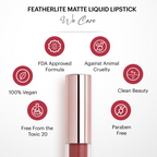 Parul Garg Beauty Featherlite Matte Liquid Lipstick - Cherish 22
