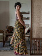Suta Multi Color Abstract Pure Cotton Saree - Distacart