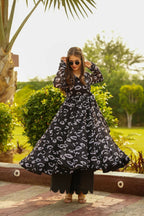 Aayaa Georgette Suit With Heavy Digital Print - Multi Color - Distacart