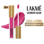 Lakme Ultimate Glam Matte Liquid Lipstick - Pink Prom