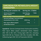 Carbamide Forte Garcinia Cambogia 3000mg Tablets with 6mg Piperine - Distacart