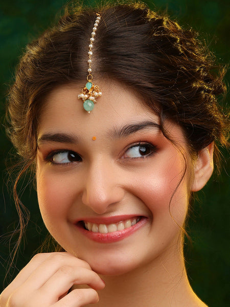 Ruby Raang Starry Stone Maang Tikka