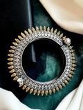 Joban Fashion Silver Brass Dual Tone Ethnic Antique Look Openable Kada - Distacart