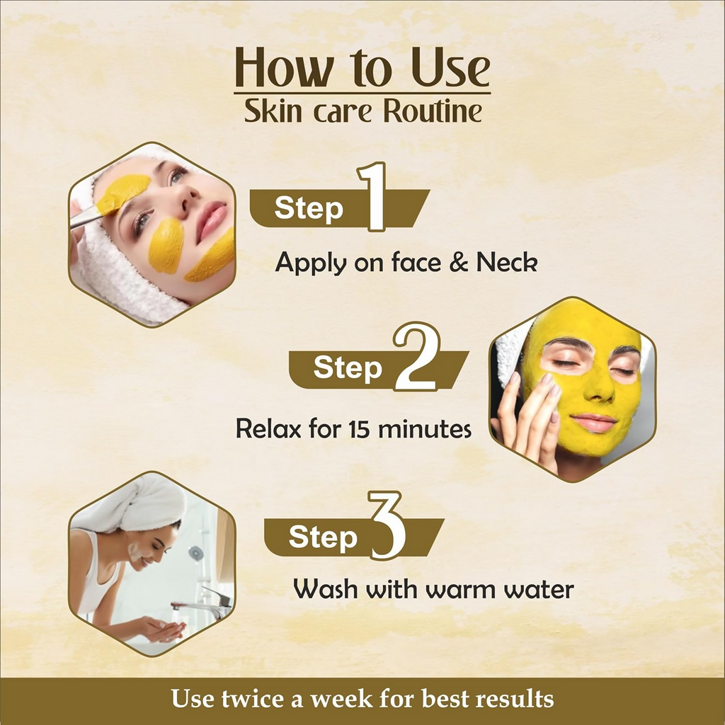 OurHerb Kasturi Haldi Powder Face Pack For Glowing Skin