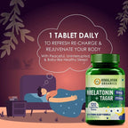 Himalayan Organics Melatonin 10 mg + Tagar 250 mg, Soothing 