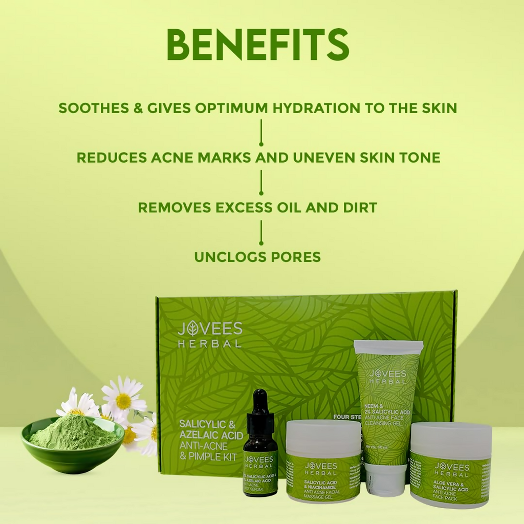 Jovees Salicylic & Azelaic Acid Anti-Acne & Pimple Facial Kit